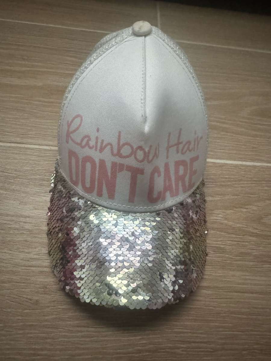 Rainbow Hair Dont Care Reversible Sequin Hat
