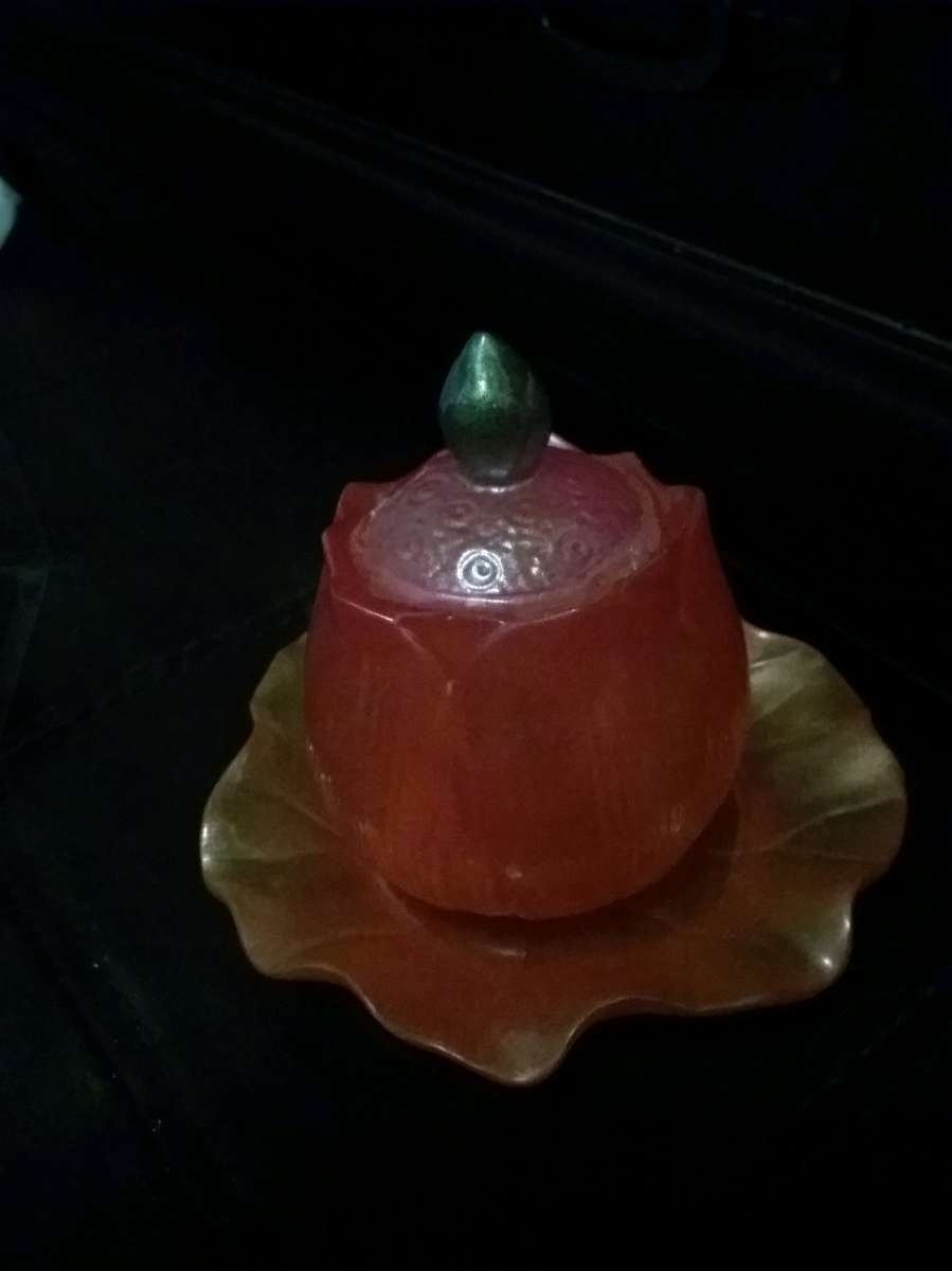 home made crafted resin rose