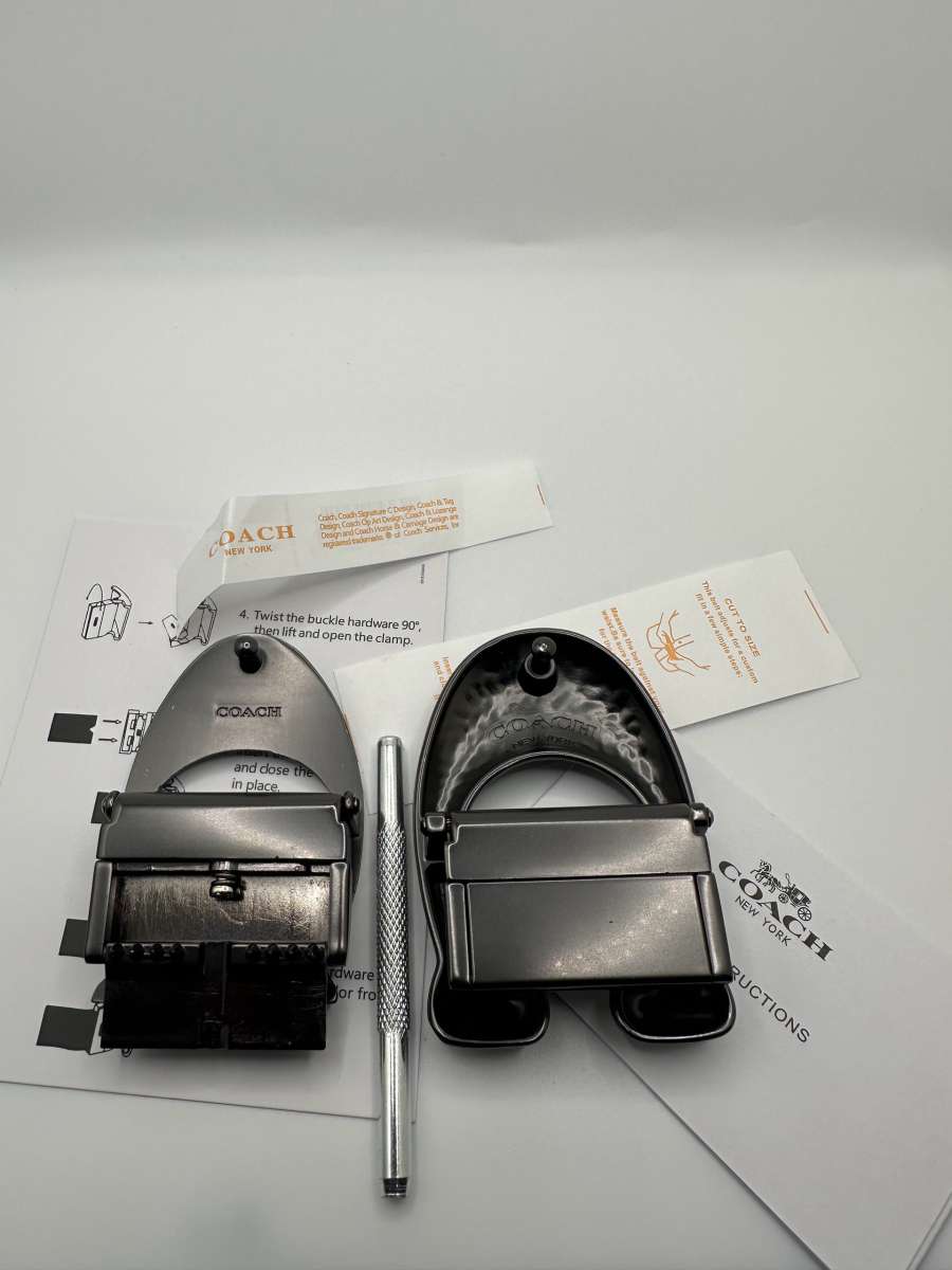 Coach Mens Belt with 2 Buckles