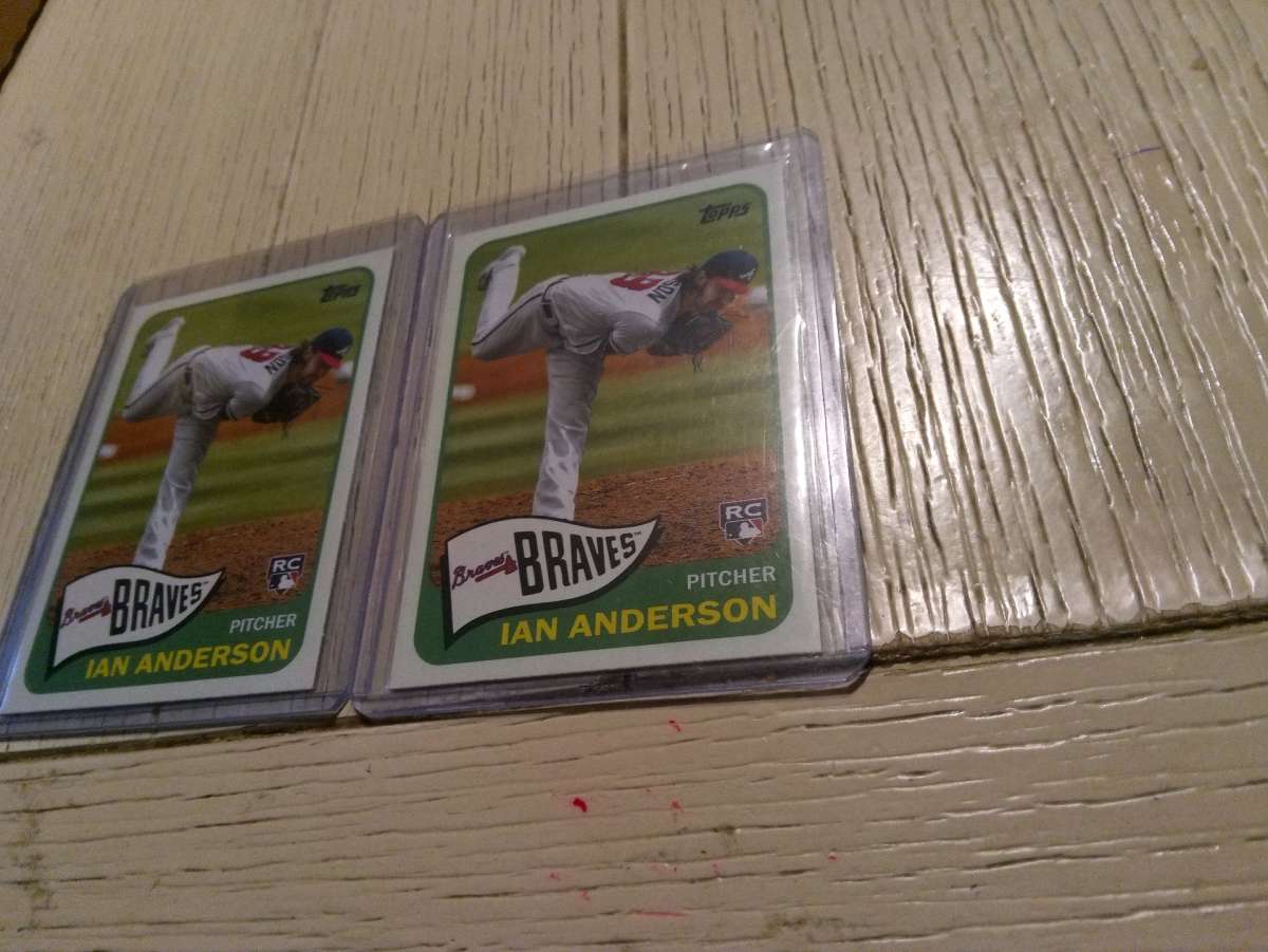 2 card rookie lot Topps Ian Anderson
