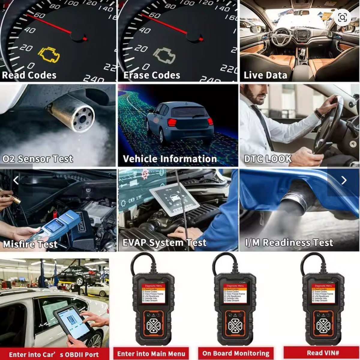 OBD 2 Code Reader Scanner CY3001