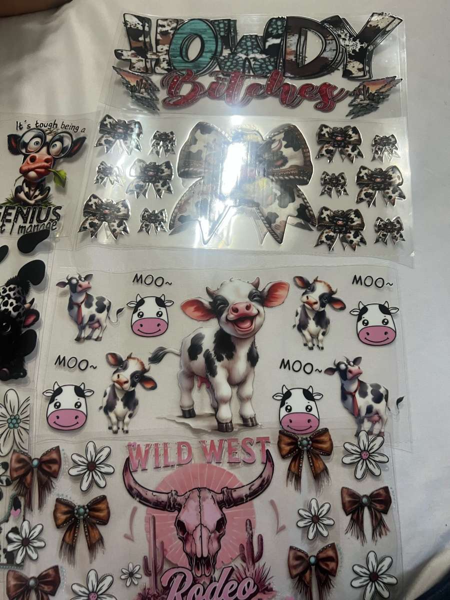 cow tumblers with a highland topper