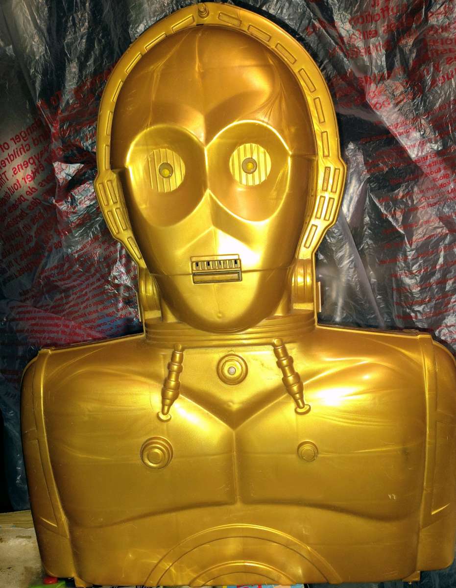 vintage Kenner C3PO talking Star wars carrying case