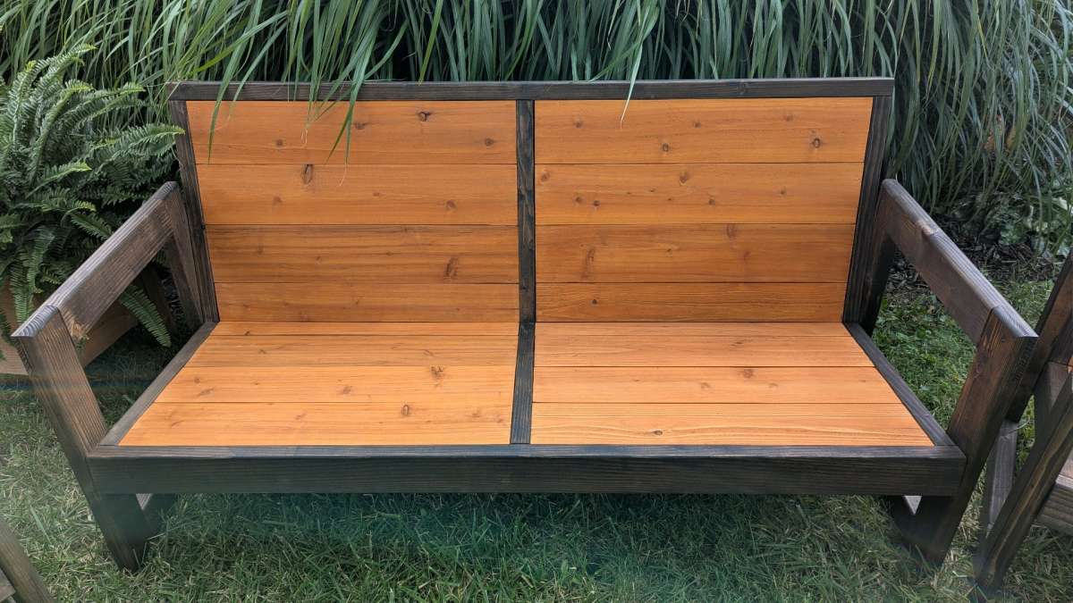 Rustic 3 Piece Patio Furniture  Handmade  Built to Last