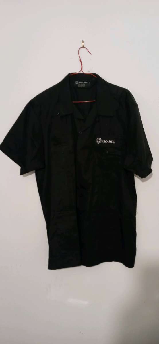 Mens Bacardi Short Sleeve Button Down Shirt