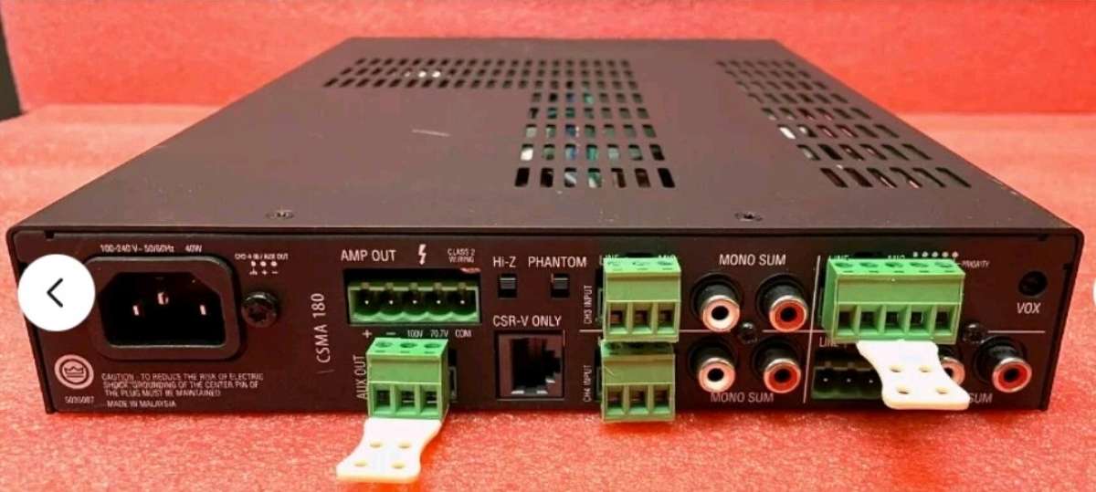 JBL CSMA 180 4 Channel 80W Mixer Amplifier  Black NEW In Box