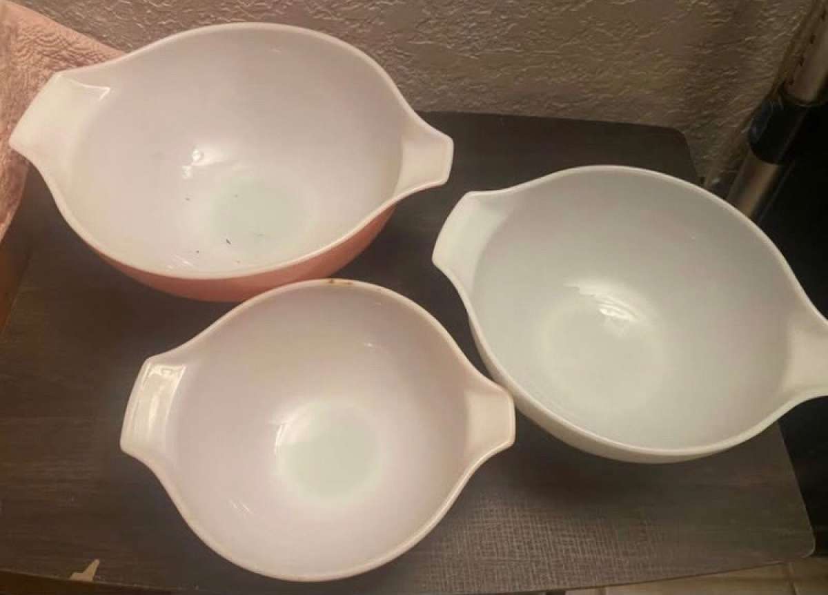 pink pyrex collection