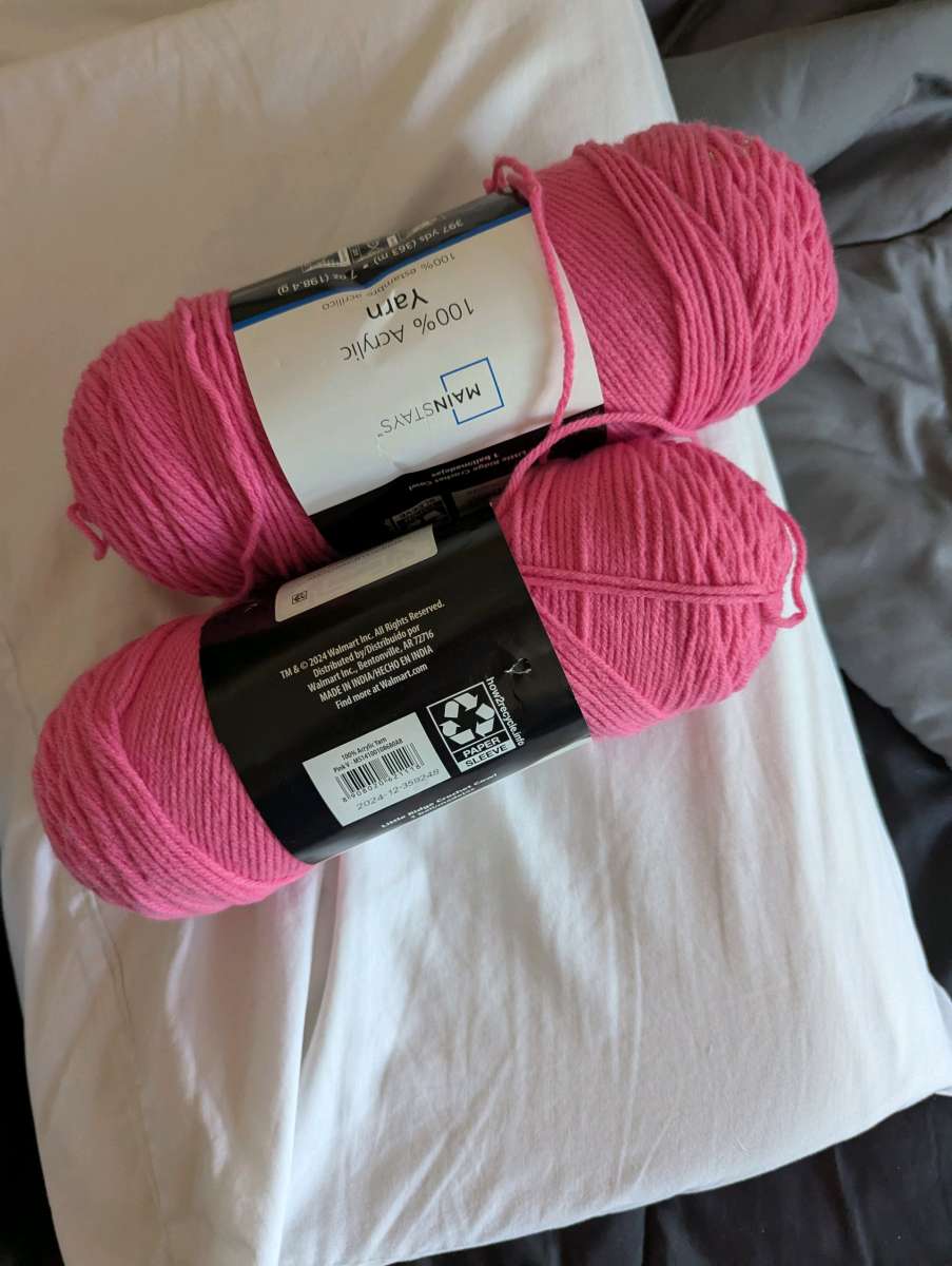 hot pink yarn