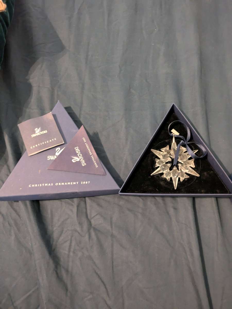 Swarovski ornament and owl