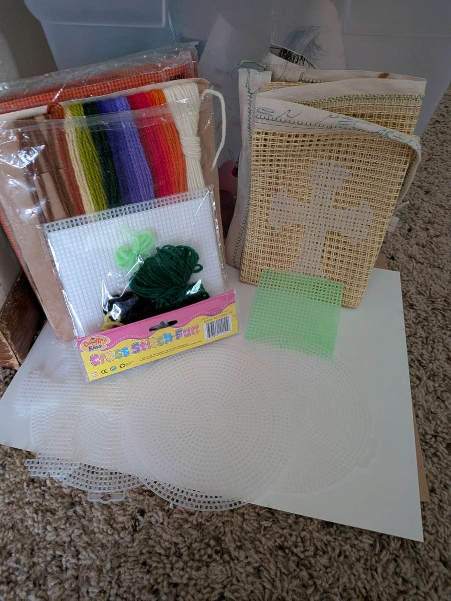 stuff from  needle point to bows and figurines