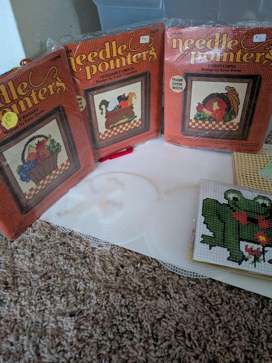 stuff from  needle point to bows and figurines