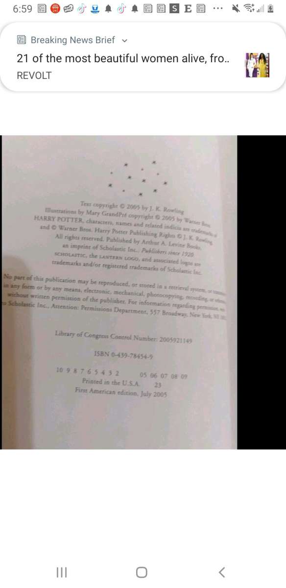 Harry Potter first editions