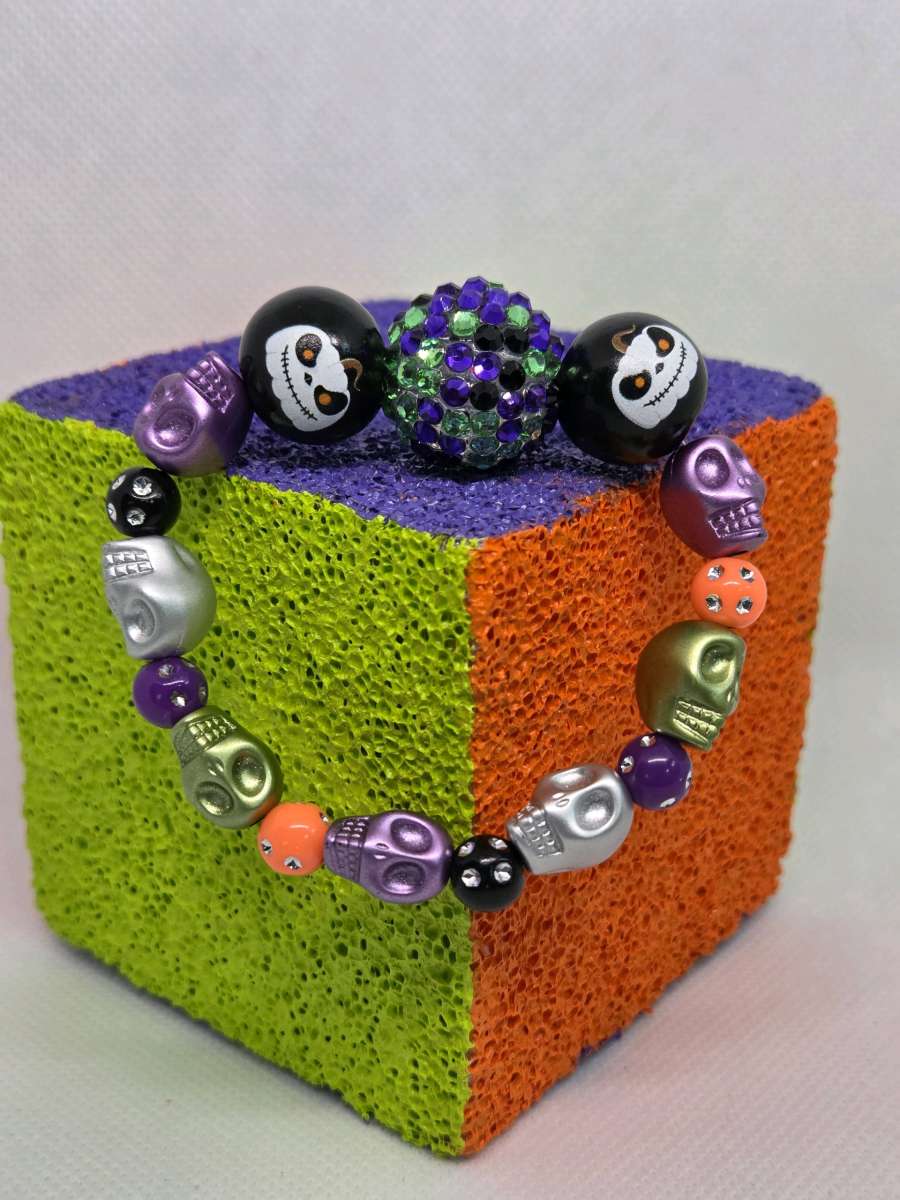 Skull halloween homemade jewelry