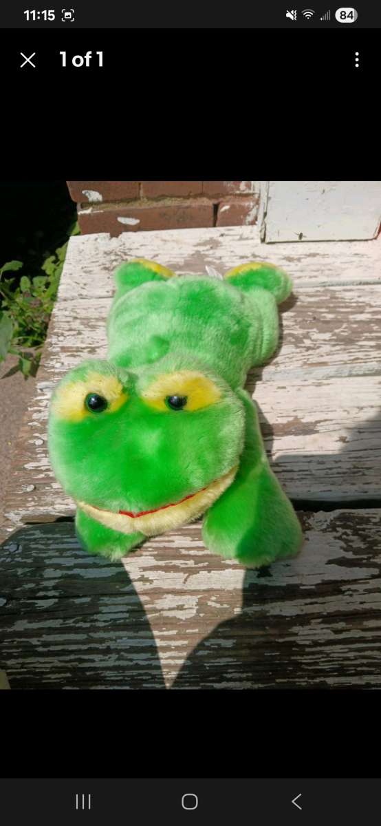 stuffed animal frog