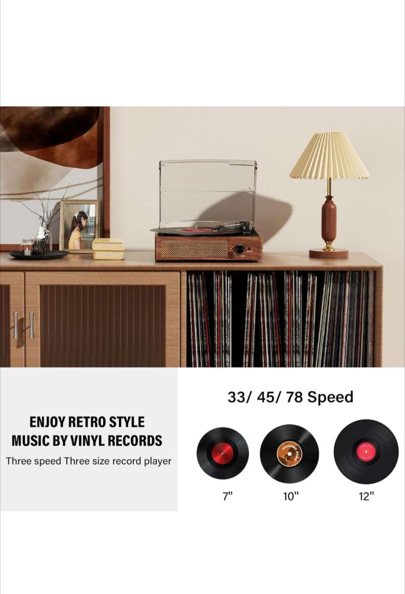 Wireless Vinyl Record Player