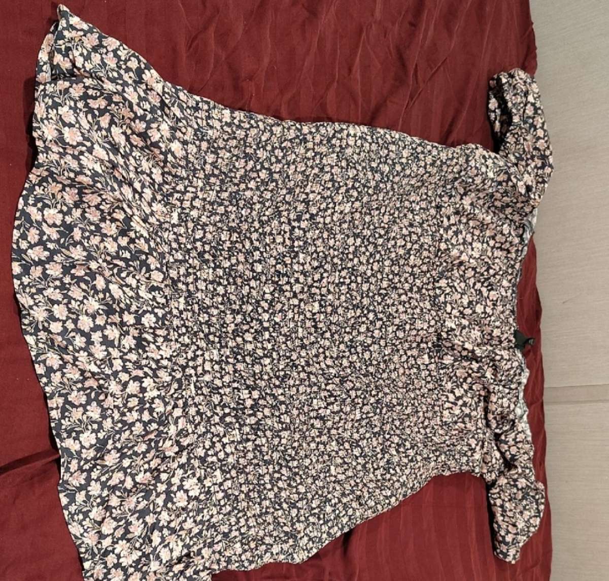 a floral dress