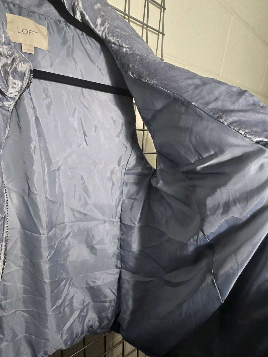 Loft Women Vest Color Blue