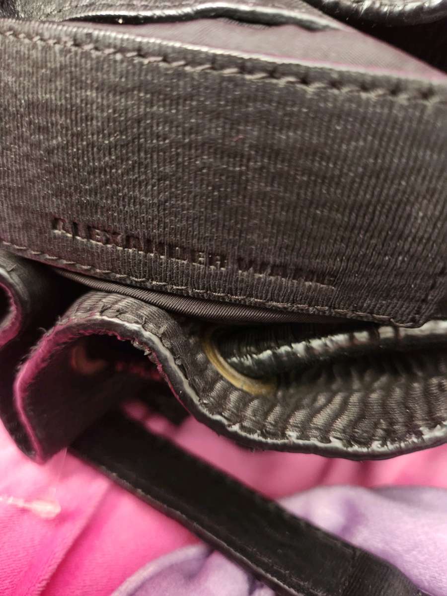 Alexander Wang black suede studded bag Diego Bucket bag