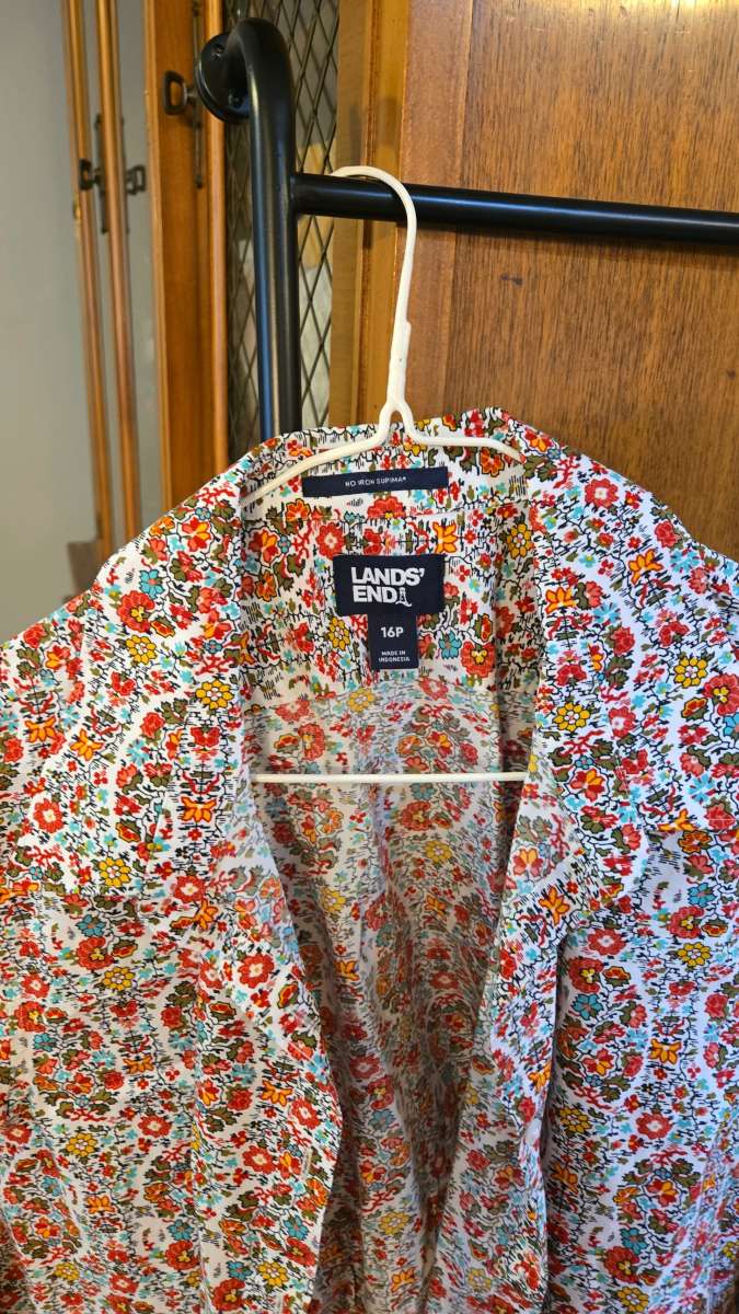 Lands End Womens 16P Supima long sleeve shirt