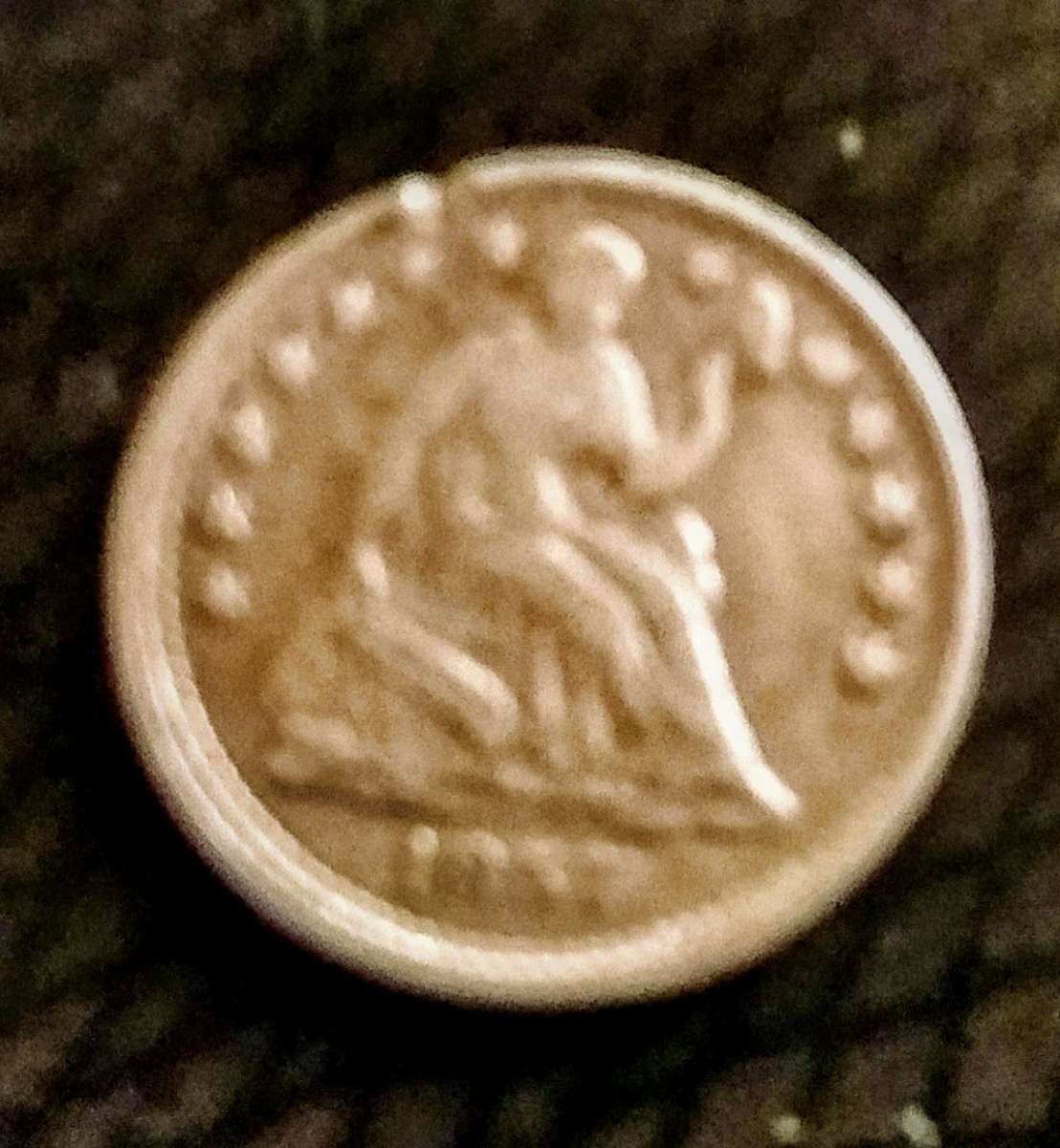 1865 CIVIL WAR COINS HALF DI TOME