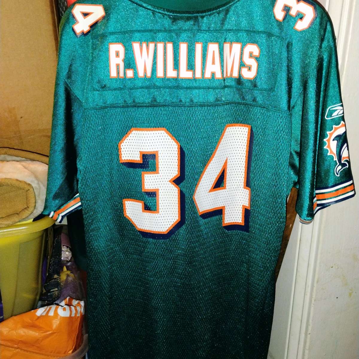 Ricky Williams Miami Dolphins throw back jersey