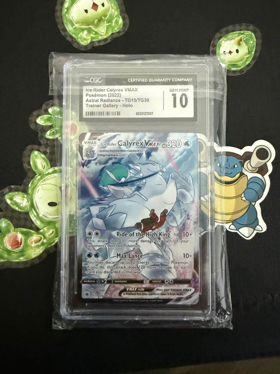 Ice Rider Calyrex Vmax alternate art CGC 10