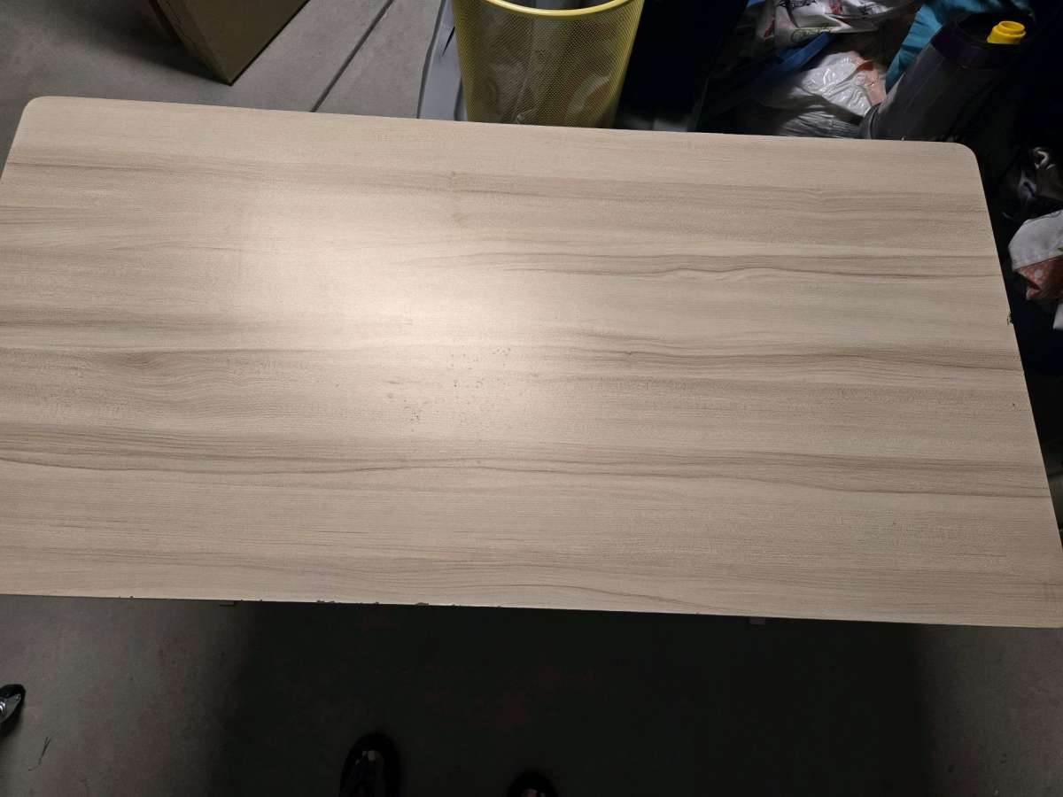 Modern Wood  Metal Desk  Perfect for Dorm or Home Office