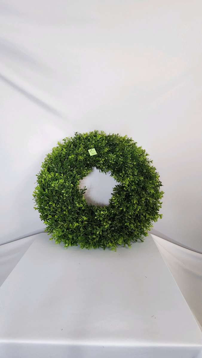 VLORART 20INCH BOXWOOD WREATH ARTIFICIAL BOXWOOD WREATH