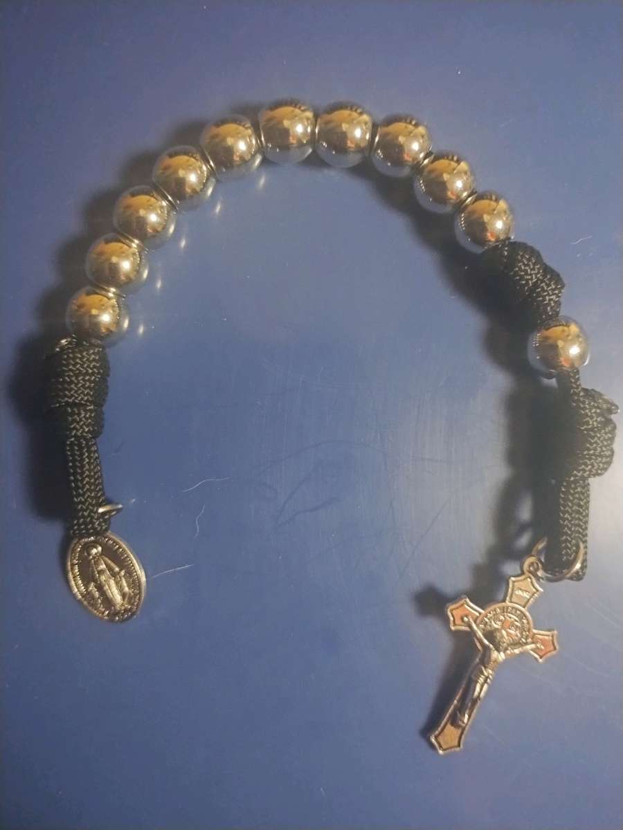 Handmade Stainless steel bead Single Decade Rosary