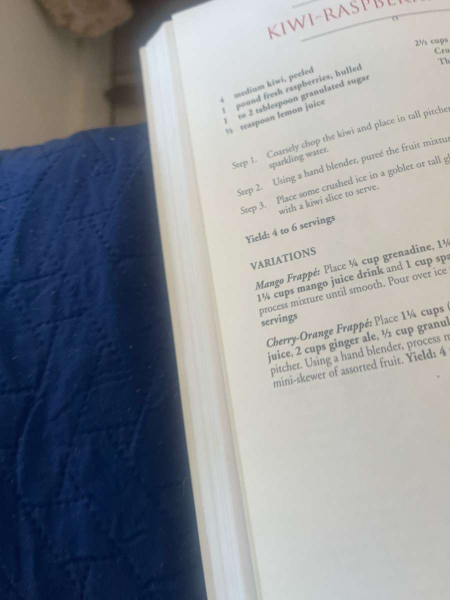 Hardcover cookbook