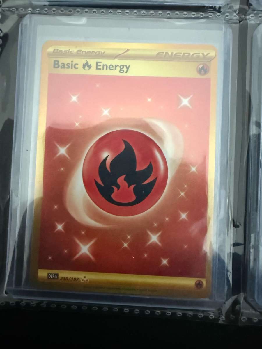 Gold Fire Type Energy Obsidian Flames
