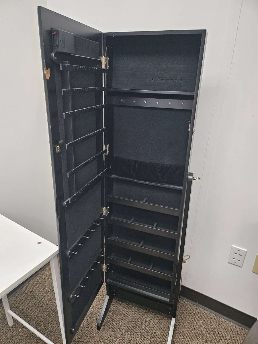 Jewelry Storage standing Mirror With Lights