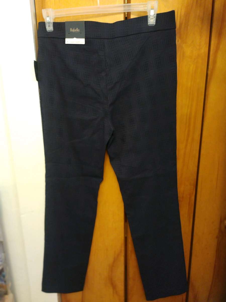 Rafaella Navy Blue slacks Dress pants for womens size 14 NEW