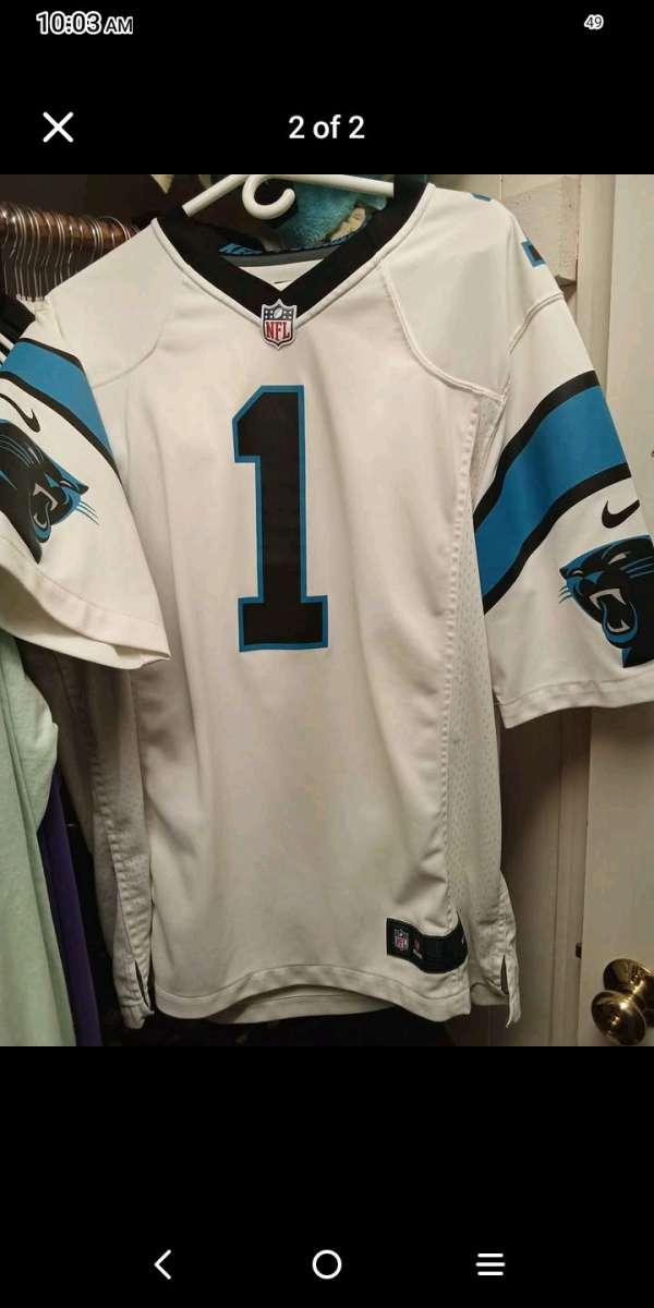 NFL Jersey Cam Newton Size LG