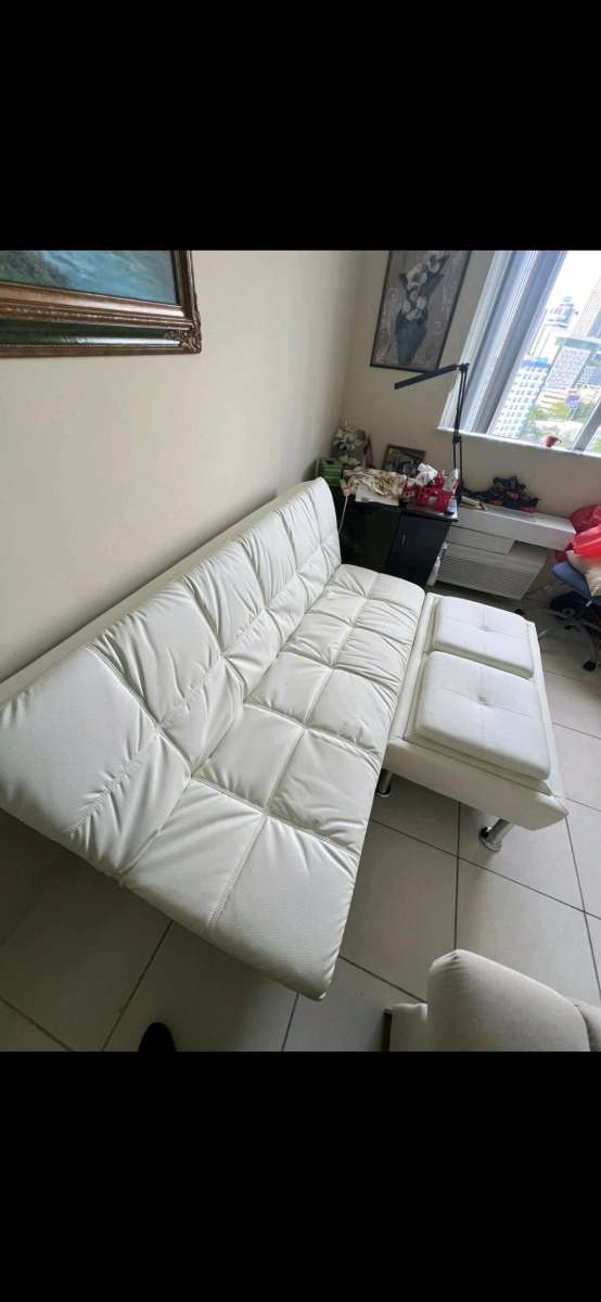 Sofa bed with ottoman
