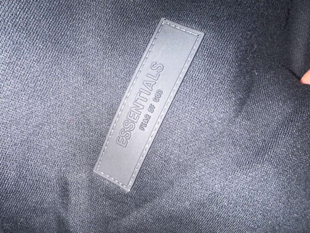 essentials hoodie size large