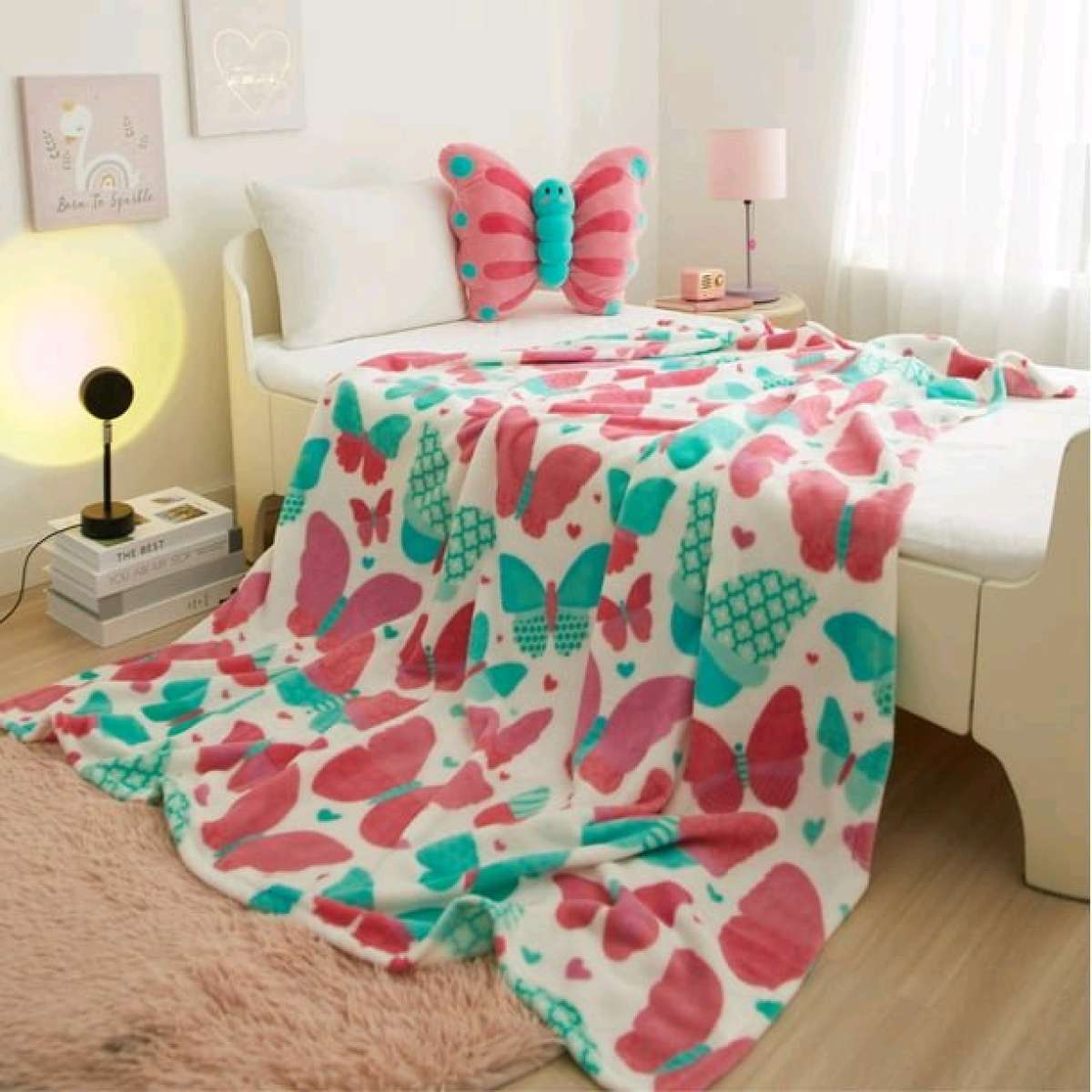 Butterfly Plush and Throw Set