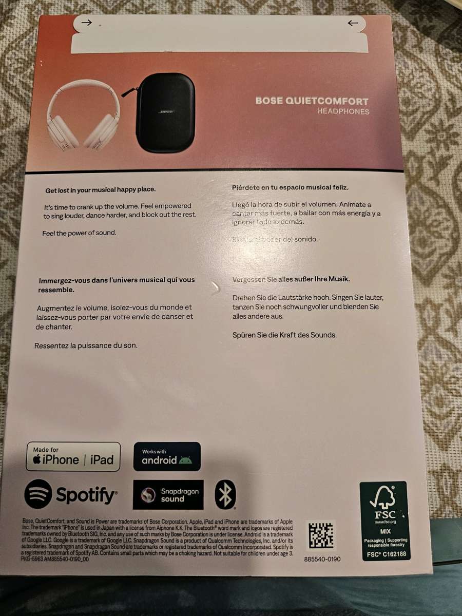 New Bose QuietComfort Headphones