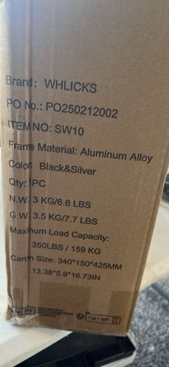 Folding walker up to 350 lbs