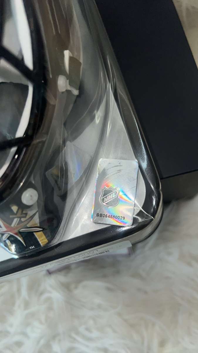 New MARCANDRE FLEURY SIGNED VEGAS GOLDEN KNIGHTS Mini Goalie