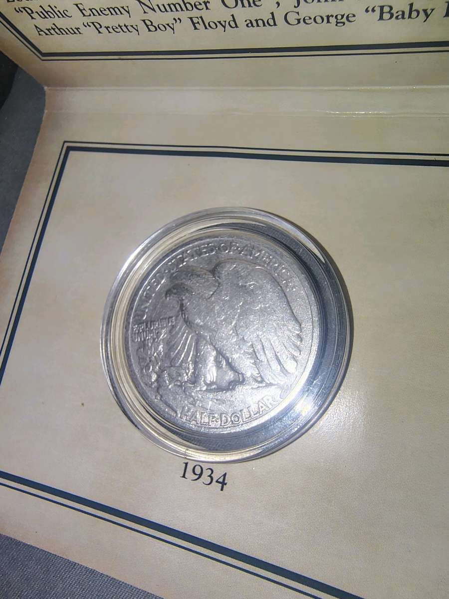 1934 walking liberty and stamp