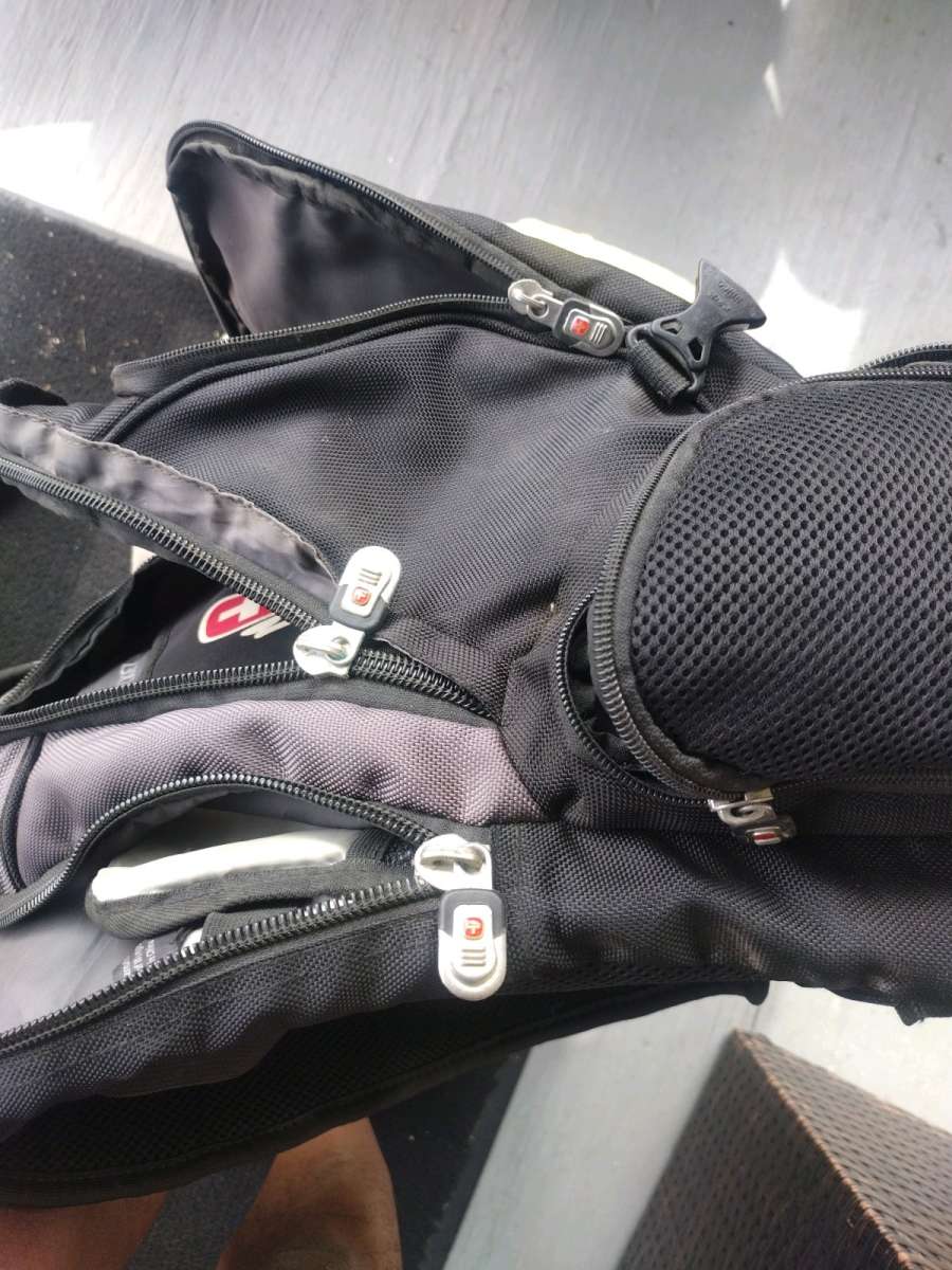 Backpack Swiss Gear Airflow Black Multi Compartments Lap Pad