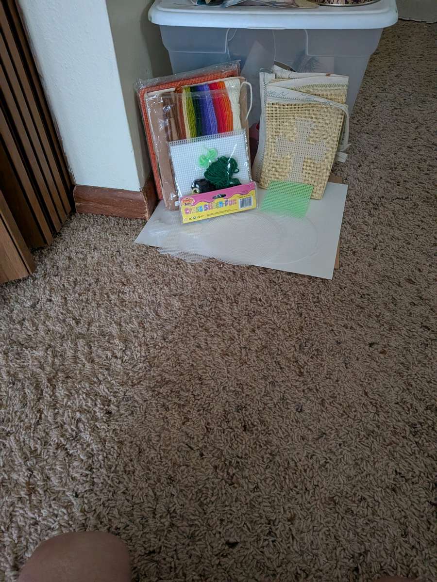 stuff from  needle point to bows and figurines