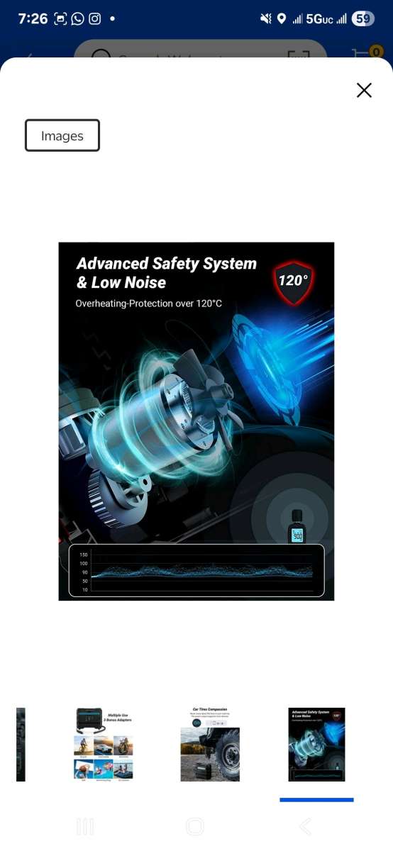 Portable Tire Inflator para autos motos y bicicletas