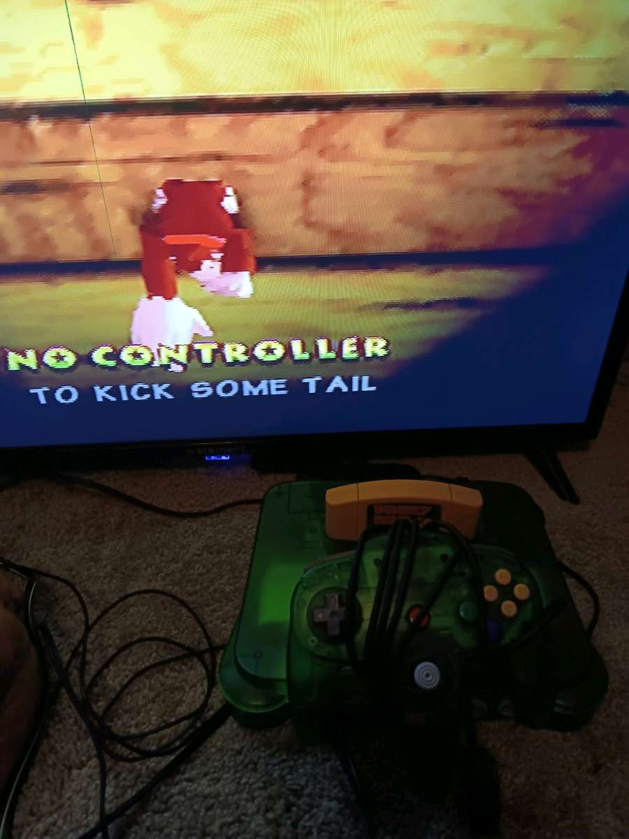 Donkey green 64 system game one controller