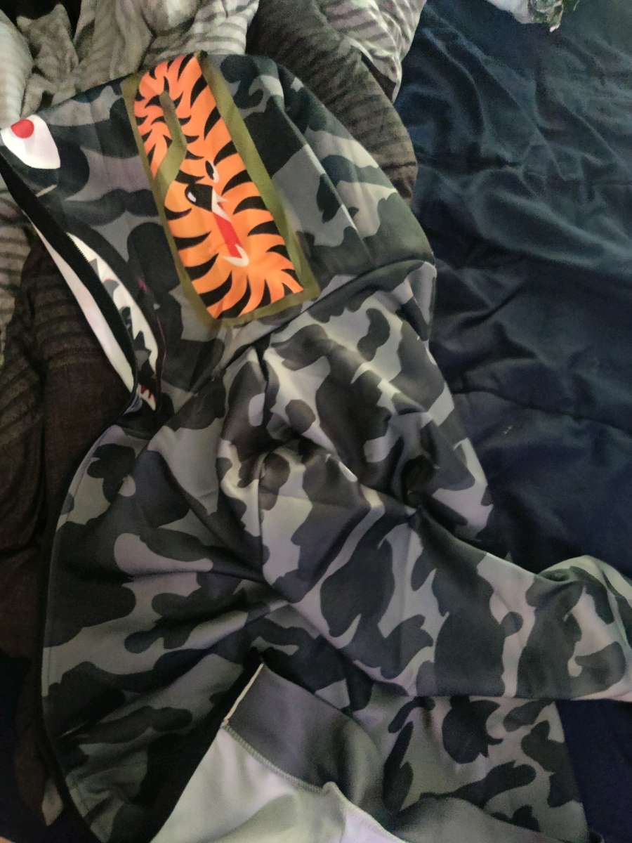 bape shirt with bape shark hoodie