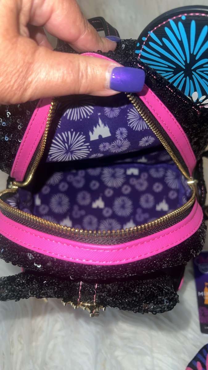 Minnie Mouse Main Attraction Nighttime Fireworks Castle Loun