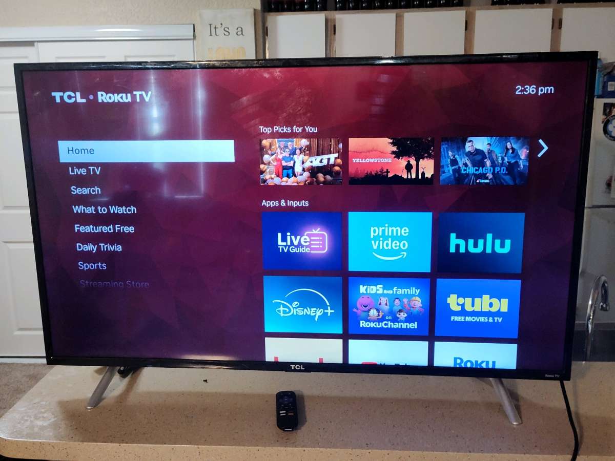 49 Inch 4K TCL Roku Smart TV