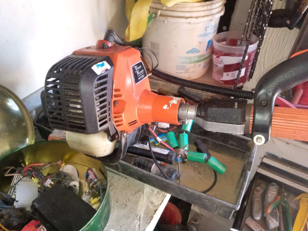 go power saw with rebuilt motor and new carburetor is used