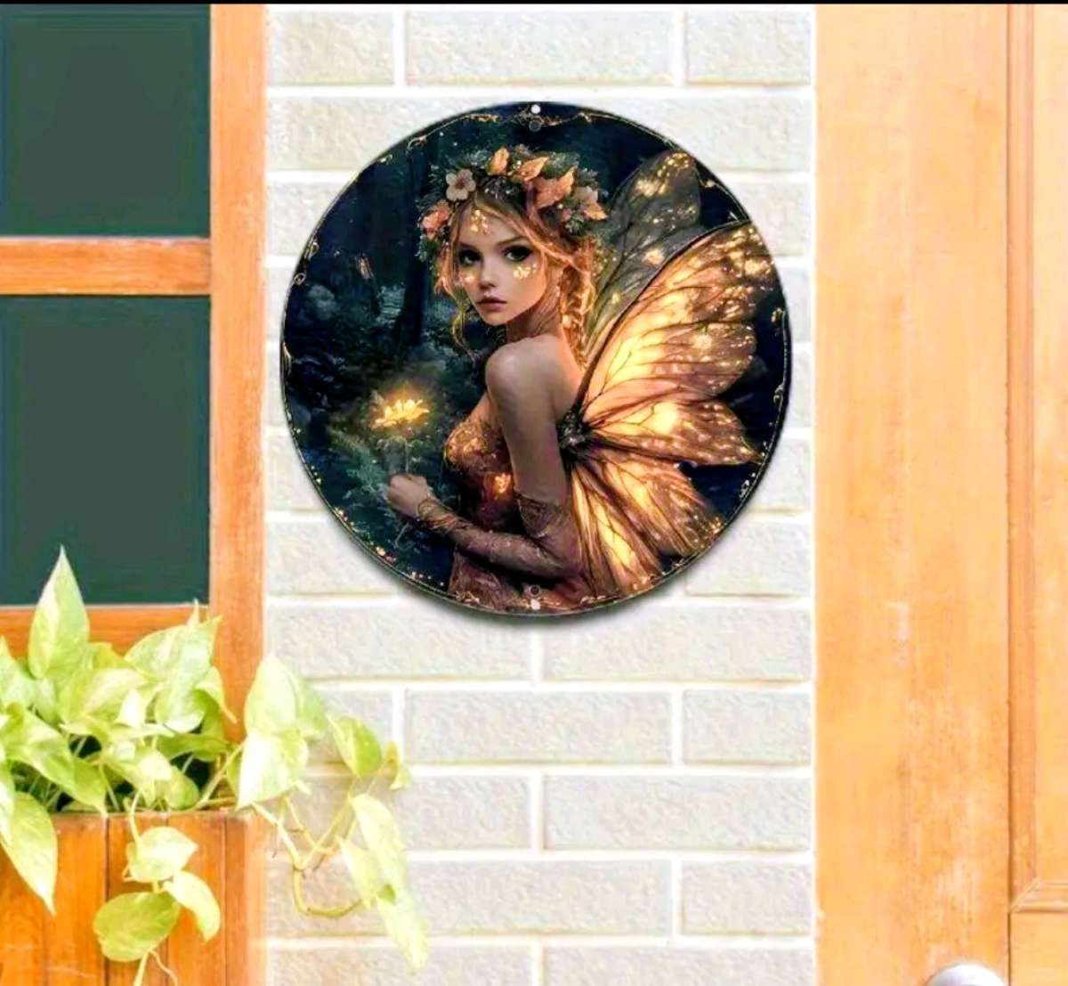 Metal Fairy Wall Decor